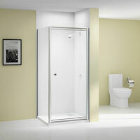 Merlyn Ionic Source Pivot Shower Door 760mm Wide - 6mm Glass