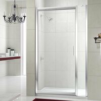 Merlyn 8 Series Infold Shower Door 1000mm Wide and 150mm Inline Panel - 8mm Glass