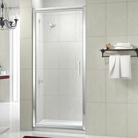 Merlyn 8 Series Infold Shower Door with Tray 760mm Wide - 8mm Glass