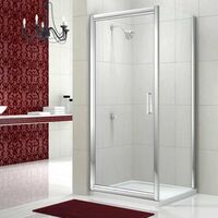 Merlyn 8 Series Infold Shower Door with Tray 800mm Wide - 8mm Glass