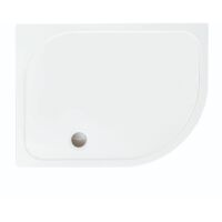 Merlyn MStone Offset Quadrant Shower Tray with Waste 1000mm x 800mm Right Handed - Stone Resin