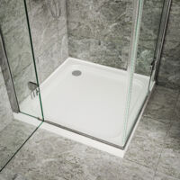 Merlyn Ionic Touchstone Square Shower Tray, 900mm x 900mm, 4 Upstand