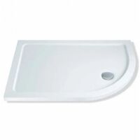 MX Elements Offset Quadrant Shower Tray 900mm x 760mm Right Handed (inc Waste)