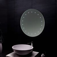 Verona Reflection Bathroom Mirror 500mm Diameter LED Illuminated