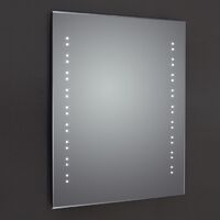 Verona Reflection Beveled Bathroom Mirror 600mm H x 400mm W LED Illuminated