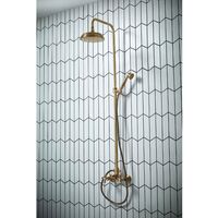 Verona Etros Thermostatic Bar Mixer Shower with Shower Kit and Fixed Head