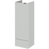 Hudson Reed Fusion LH Combination Unit with 600mm WC Unit - 1500mm Wide - Gloss Grey Mist