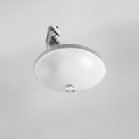 Armitage Shanks Contour 21 Round Under Countertop Basin with Overflow 480mm Wide - 0 Tap Hole