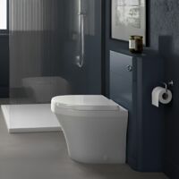 Hudson Reed Sarenna Back to Wall WC Toilet Unit 552mm Wide - Mineral Blue