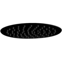 Orbit Noire Round Fixed Shower Head 300mm Diameter - Matt Black