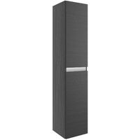 Signature Stockholm Wall Hung 2-Door Tall Unit 300mm Wide - Graphitewood