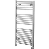 Heatwave Pisa Straight Heated Towel Rail 1000mm H x 400mm W Chrome