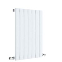 Hudson Reed Sloane Single Designer Horizontal Radiator 600mm H x 412mm W - Satin White