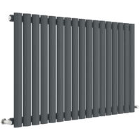 Nuie 600mm x 992mm Anthracite Revive Single Panel Radiator - HLA39