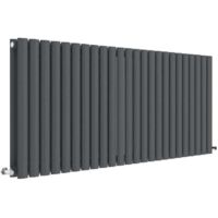 Nuie 600mm x 1398mm Anthracite Revive Double Panel Radiator - HLA40D