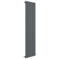 Hudson Reed Sloane Single Designer Vertical Radiator 1500mm H x 354mm W - Anthracite