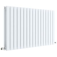 Nuie 600mm x 992mm Satin White Sloane Double Panel Radiator - HLW56D