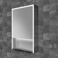 HiB Verve 50 LED Single Door Bathroom Cabinet 900mm H x 500mm W