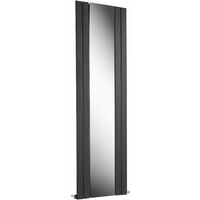 Signature Portra Mirrored Vertical Radiator 1800mm H x 605mm W - Anthracite