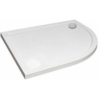 April Offset Quadrant Shower Tray 900mm x 760mm - Right Handed