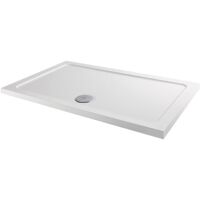 MX Elements Anti-Slip Rectangular Shower Tray 1600mm x 800mm (inc Waste)