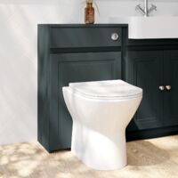 Orbit Classica Traditional Back to Wall WC Unit 500mm Wide - Charcoal Grey