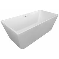 Signature Freestanding Double Ended Bath 1600mm x 750mm 0 Tap Hole - White