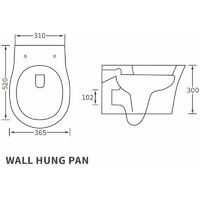 Signature Sandro Wall Hung Rimless Toilet - Soft Close Seat