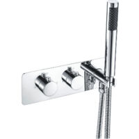 Signature Revive Thermostatic 2 Outlet Concealed Shower Valve with Handset - Chrome