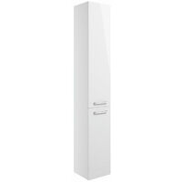 Signature Gothenburg Floor Standing 2-Door Tall Unit 350mm Wide - White Gloss