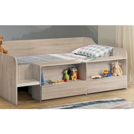 Sonoma Oak Low Sleeper Bed - Single 3ft (90cm)