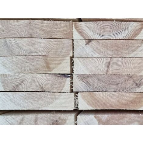 Rewa P Timber PACK OF 15 (Total 15 Units) - 25mm x 175mm Sawn Redwood Timber - 4.8m ...