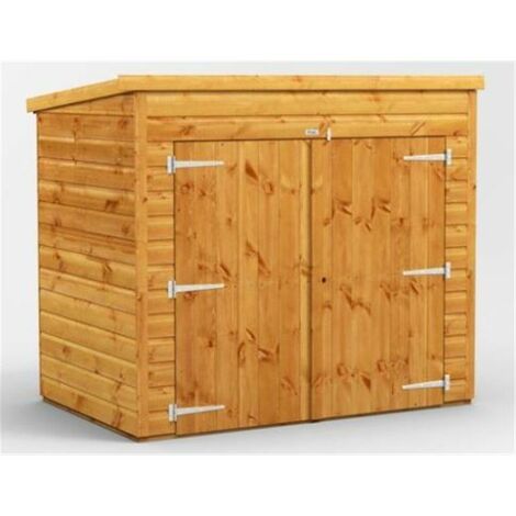 6 x 4 Premium Tongue and Groove Pent Bike Shed - 12mm Tongue and Groove Floor and Roof