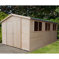 15 x 10 Tongue And Groove Garden Workshop (12mm Tongue And Groove Floor) (CORE)