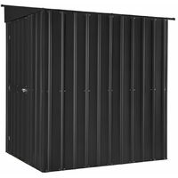 5 x 8 Premier EasyFix - Lean To Pent - Metal Shed - Anthracite Grey (1.55m x 2.42m)