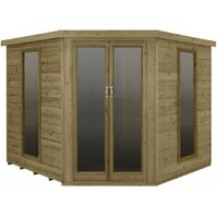 INSTALLED 8 x 8 Premier Corner Summerhouse (3.46m x 2.80m) INSTALLATION INCLUDED Core (BS)