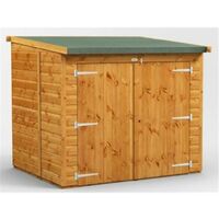 6 x 5 Premium Tongue and Groove Reverse Pent Bike Shed - 12mm Tongue and Groove Floor and Roof