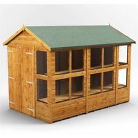 14 x 6 Premium Tongue and Groove Apex Potting Shed - Double Doors - 18 Windows - 12mm Tongue and Groove Floor and Roof