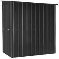 4 x 6 Premier EasyFix - Lean To Pent - Metal Shed - Anthracite Grey (1.24m x 1.80m)