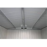 6 x 6 Value Apex Metal Shed - Anthracite Grey (2.02m x 1.82m)