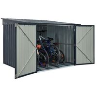 6 x 6 Premier EasyFix – Pent – Metal Bike Store -Anthracite Grey (2.11m x 2.00m)