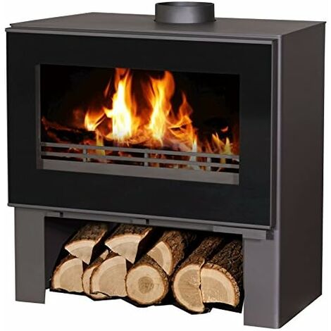 Cheminée design Victoria Omega EEK A avec vitre XXL - 8,3 kW