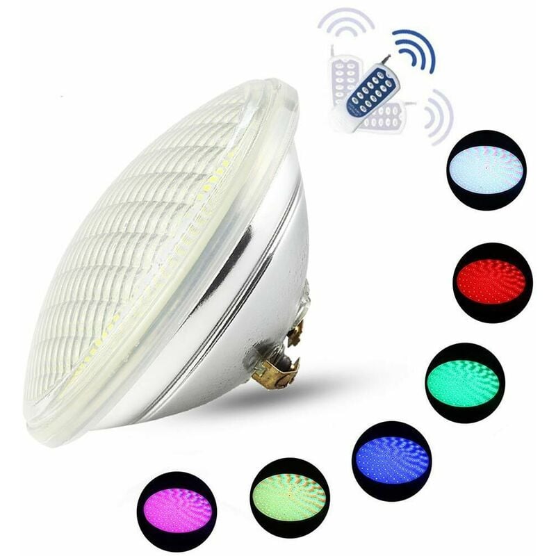 Lampada Led PAR56 - RGB Multicolor - 12V con telecomando - IP68 - 24 Watt