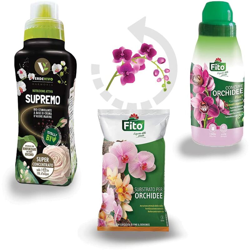 Concime liquido fito orchidee trattamento completo 250 ml nutrimento  minerale