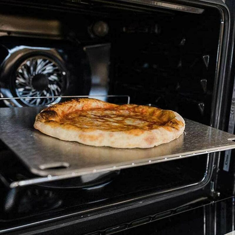 Pala per pizza tonda per forno elettrico 28cm in alluminio