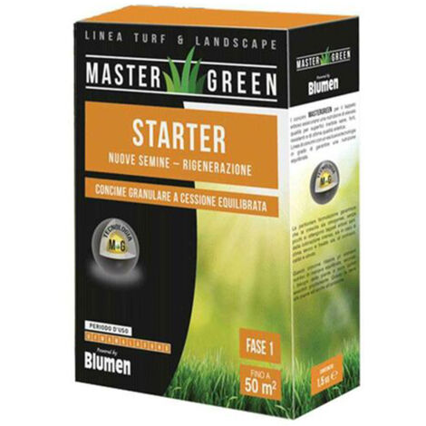 Concime granulare tappeto erboso TURF TIME - Starter Green Concime granulare tappeto erboso TURF TIME - Starter Green