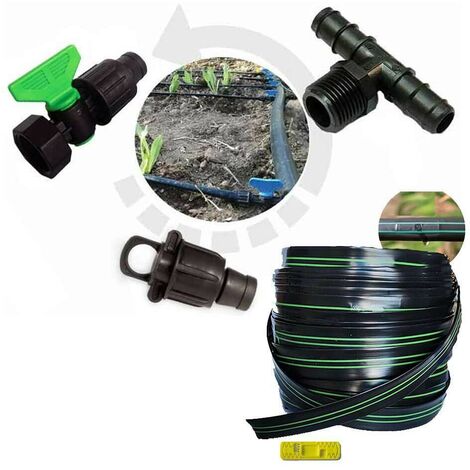 Tubo Manichetta Irrigazione Gocciolante Goccia 250 Metri Diametro 16 mm  Spessore 8 Mils 0,20 mm passo 20