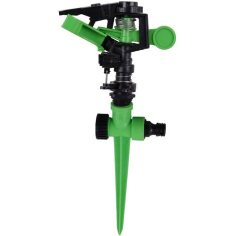 Irrigatore A Pulsazione In Metallo Per Giardino – Regolazione 20-360°, Portata 530 M², Picchetto