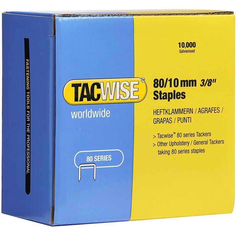 Type 53 series Staples 6 8 10 12 14 16 mm 22 Ga galvanised