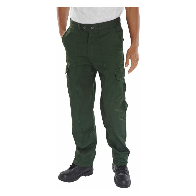 BEESWIFT SUPER DRIVERS TROUSERS BOTTLE GREEN 46